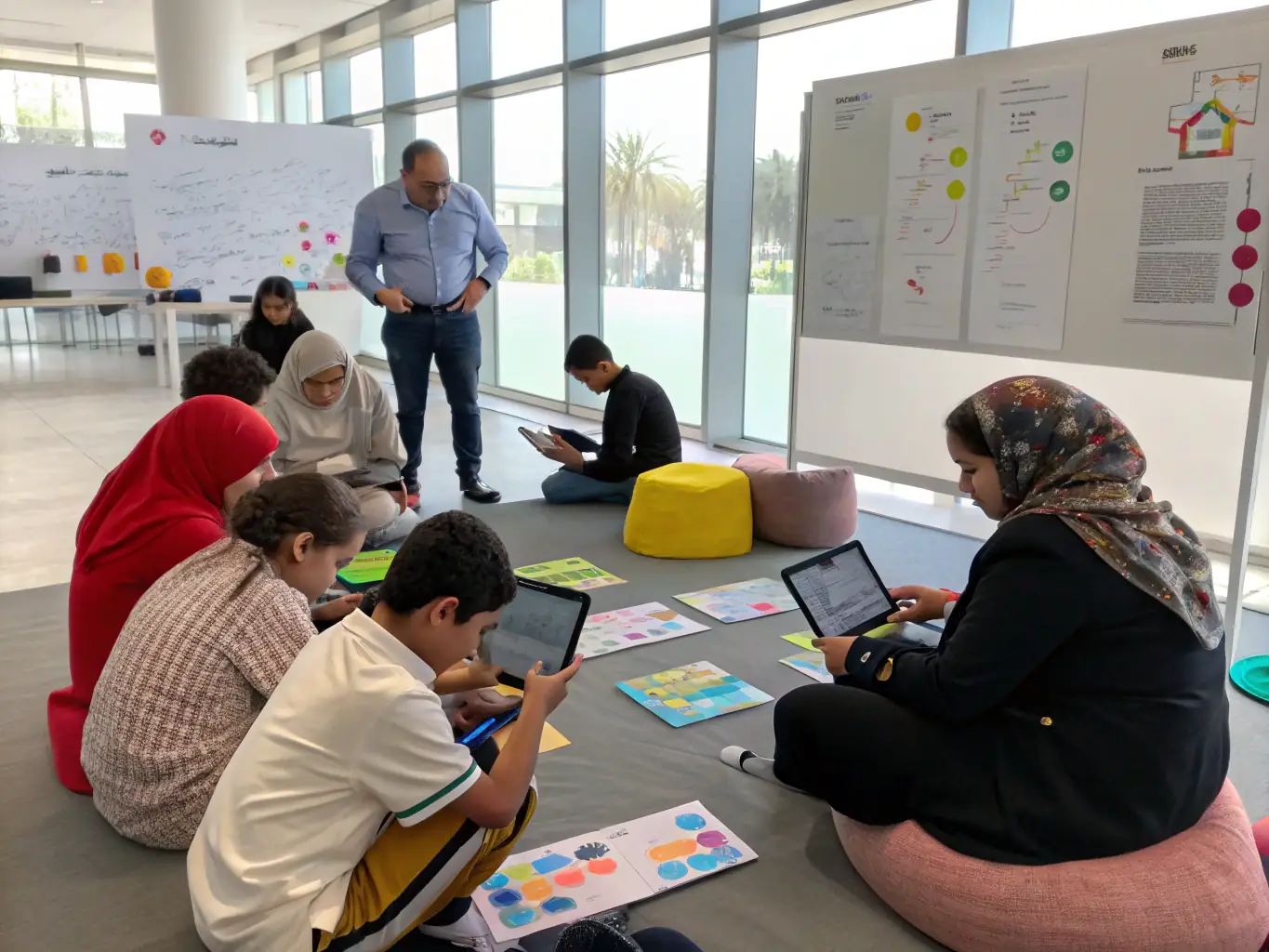 A captivating shot of participants engrossed in a training session at 118 BIS ASTRONEF, highlighting the interactive and hands-on nature of the training programs offered.